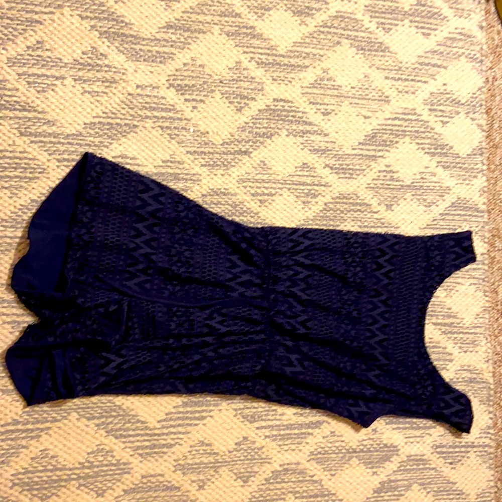 not sure of brand dark blue romper